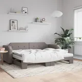 vidaXL Tagesbett 90 x 200 cm Grau