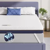 BedStory 10cm Topper 100x200, H3&H4 Gel Memory Foam Matratzentopper, Öko-TEX Zertifiziert Gelschaum Matratzentopper, geeignet für diejenigen, die einen härteren Topper bevorzugen
