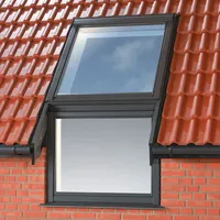 VELUX Zusatzelement FASSADE rechts VFB SK36 3070 klar lackiert THERMO Alu 114x115 cm