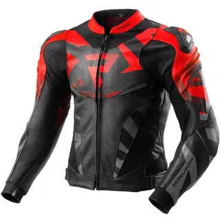 Rebelhorn Inferno Lederjacke Schwarz/Rot 58