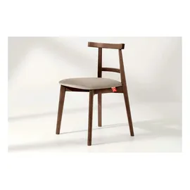 Konsimo Holzstuhl LILIO creme 2er Set