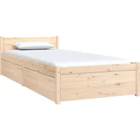 vidaXL Bett mit Schubladen 90x200 cm