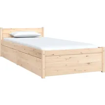 vidaXL Bett mit Schubladen 90x200 cm
