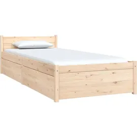 vidaXL Bett mit Schubladen 90x200 cm