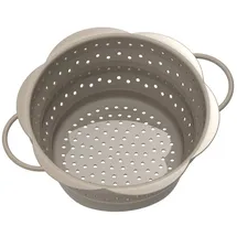 KOCHBLUME Faltsieb L Silikon taupe