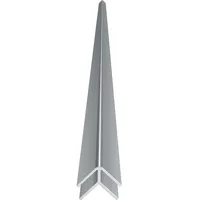 Evenes Außenecke für Duschrückwand Aluminium elox. matt 2550 mm)