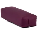 Bodhi Salamba (rechteckig) Yoga-Bolster ECO, Dinkelhülsen Aubergine violett No Size