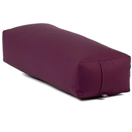 Bodhi Salamba (rechteckig) Yoga-Bolster ECO, Dinkelhülsen Aubergine violett No Size