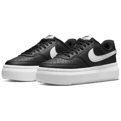 NIKE Court Vision Alta Plateau Sneaker Damen black/white 39