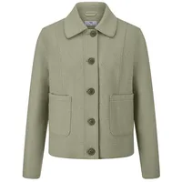 Jacke aus gebondetem Woll-Mix Peter Hahn grün, 52