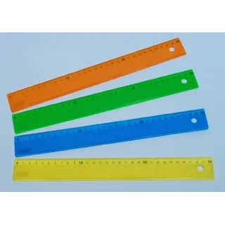 KUM Lineal, 30cm Plastik, transparent