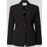 my essential wardrobe Slim Fit Blazer mit Pattentaschen Modell 'Milan', Black, 38