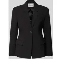 my essential wardrobe Slim Fit Blazer mit Pattentaschen Modell 'Milan', Black, 38
