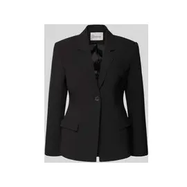 my essential wardrobe Slim Fit Blazer mit Pattentaschen Modell 'Milan', Black, 38
