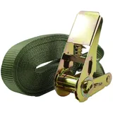 Baumarktplus Profi Ratschen Spanngurt Spanngurte Zurrgurt 1-tlg 6m 0,8t 0,8to 800 kg TÜV/GS oliv