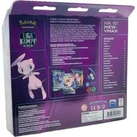 Pokémon Liga-Kampfdeck Mew-VMAX (1 spielbereites 60 Karten-Deck, 4 holografische V-Karten & 2 holografische VMAX-Karten)