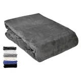 Jack Spannbettlaken Mikrofaser 90 x 200 - 100 x 200 cm Anthrazit