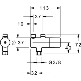 Hansa Minimat Thermostat-Vormischer 63410020