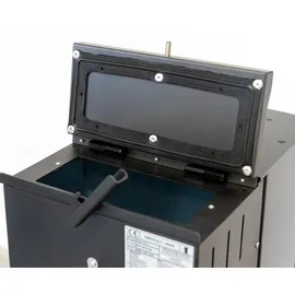 baba's stove Eco Mini Hybridofen Metall Schwarz