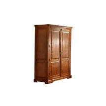 MASSIVMOEBEL24.DE Kleiderschrank Akazie 140 x 200 x 65 cm Honig
