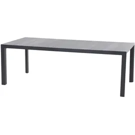 Siena Garden »Milano / Ancona«, (Set, 7 tlg., bestehend aus 6 Sesseln und 1 Tisch 220x100cm), aus pulverbeschichtetem Aluminium, verstellbar