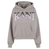 Karl Kani Woven Signature Glitter Os Kapuzenpullover - Grey - M