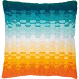 Vervaco Langstich Stickkissen Gradient, Zählmuster, 40x40cm