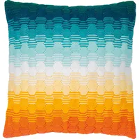 Vervaco Langstich Stickkissen Gradient, Zählmuster, 40x40cm