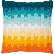 Vervaco Langstich Stickkissen Gradient, Zählmuster, 40x40cm