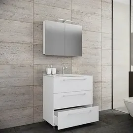 VCM Badmöbel-Set Schubo 3-tlg. Weiß