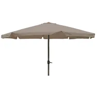Mojawo Sonnenschirm Kurbelschirm Ø 4m mit Kurbel in Taupe