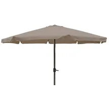 Mojawo Sonnenschirm Kurbelschirm Ø 4m mit Kurbel in Taupe