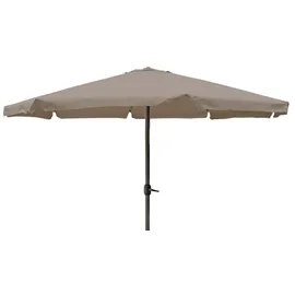 Mojawo Sonnenschirm Kurbelschirm Ø 4m mit Kurbel in Taupe