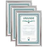 Ideal Trend Bilderrahmen modern silber 21x29,7 cm 3er Set