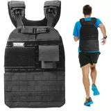 Vevor Gewichtsweste 18,14 kg verstellbare Gewichtsjacke schwarz