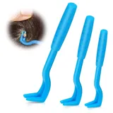 VFANDV Zeckenzange, Tick Hook Tick Remover for Dog, 3 Größen Set Zeckenhaken, Alternative zur Zeckenkarte, zeckenpinzette für Hunde, Schmerzfrei Zecken entfernen, Zeckenentferner für Haustier