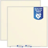 LECOM LED Panel 2er Set quadratisch warmweiss