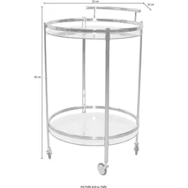 INOSIGN Bartisch 52 x 82 x 52 cm Silber