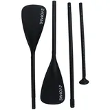 24MOVE® Paddel Doppelpaddel 2in1 Stechpaddel für SUP Stand Up Board, Kajak, leicht aus Aluminium 230cm, verstellbar schwarz