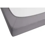 biberna 0012344 Frottee-Stretch 180 x 200 - 200 x 200 cm silber/grau