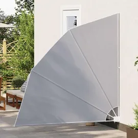 vidaXL Balkonfächer 210 x 210 cm grau