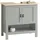 SoBuy Waschbeckenunterschrank 60 x 60 x 30 cm Hellgrau