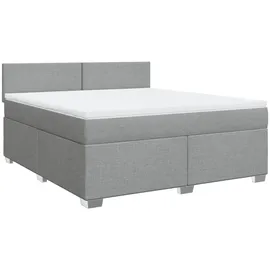 vidaXL Boxspringbett 180 x 200 cm Hellgrau