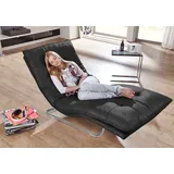 W.Schillig Relaxliege daily dreams Polyester 75 x 91 x 170 cm grau mit Kissen