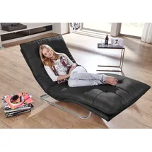 W.Schillig Relaxliege daily dreams Polyester 75 x 91 x 170 cm grau mit Kissen
