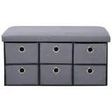 KESPER Sitzbank mit Aufbewahrungsboxen - versch. Ausführungen - Grau