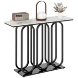 Costway Konsolentisch 100x30x80cm schwarz
