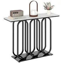 Costway Konsolentisch 100x30x80cm schwarz