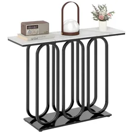 Costway Konsolentisch 100x30x80cm schwarz