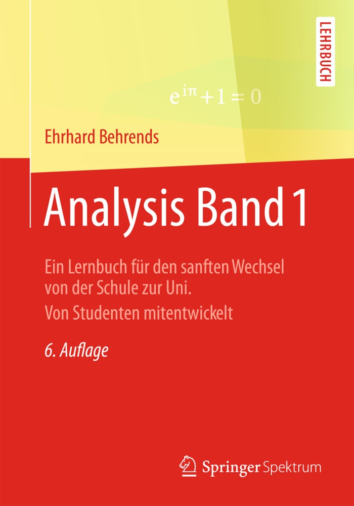 Analysis.Bd.1 - Ehrhard Behrends  Kartoniert (TB)